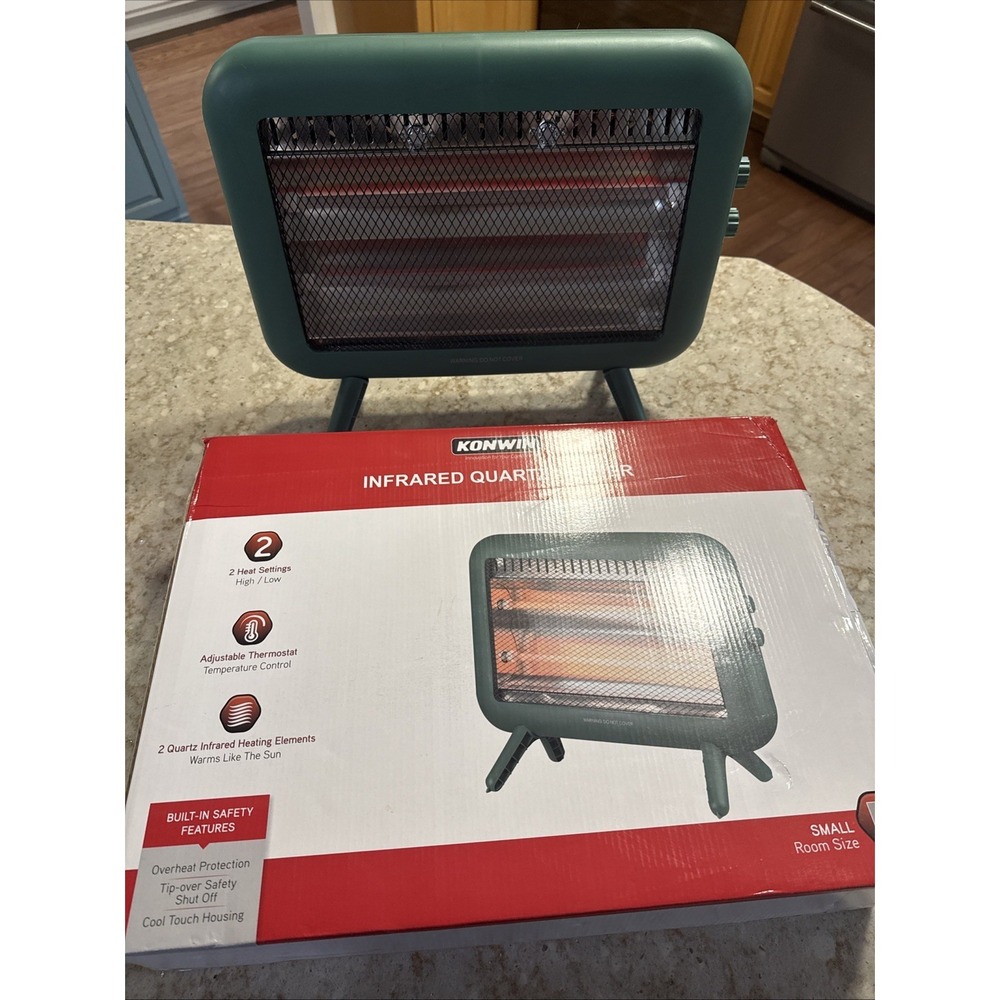 Konwin Infrared Radiant Heater 800W 2 Heat Settings Electric Space Heater Parts
